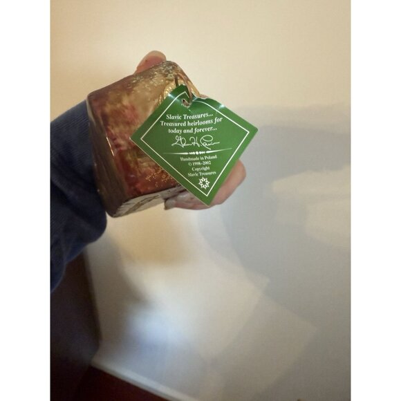 Slavic Treasures Glittered Creepy Coffin Ornament - Halloween Christmas Box Tag - Picture 7 of 9